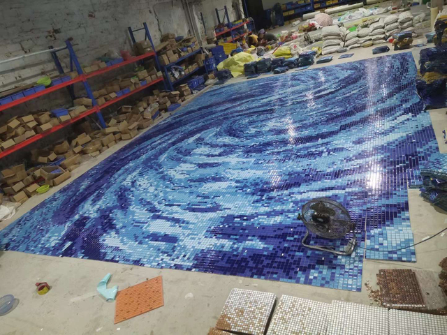 плитка из стеклянной мозаики